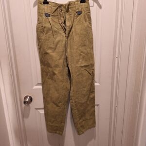 Corduroy Green Pants Size 7/8